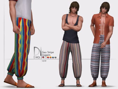 Geo Stripe Joggers