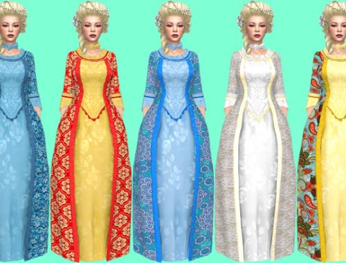 Get Famous Costume Dresses Recolors at Annett’s Sims 4 Welt