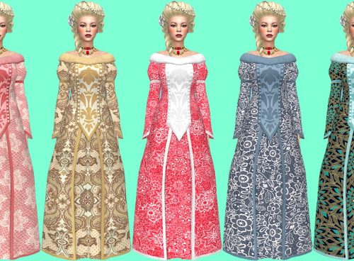 Get Famous Costume Dresses Recolors at Annett’s Sims 4 Welt