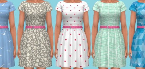 Get Together Dress Recolors at Annett’s Sims 4 Welt