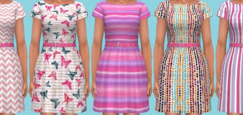 Get Together Dress Recolors at Annett’s Sims 4 Welt