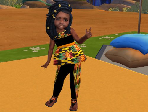 Ghana Kente Toddler Outfit