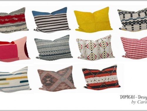 Ghomari livingroom pillows & rugs at DOMICILE Design TS4