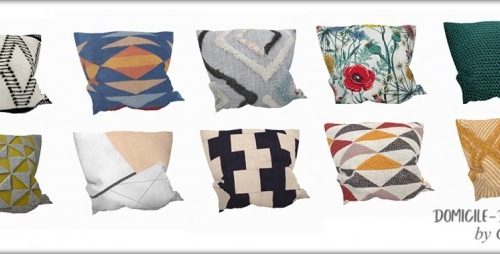 Ghomari livingroom pillows & rugs at DOMICILE Design TS4