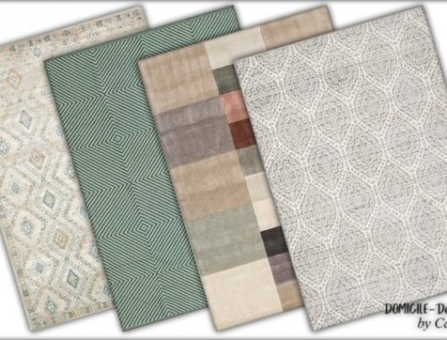 Ghomari livingroom pillows & rugs at DOMICILE Design TS4