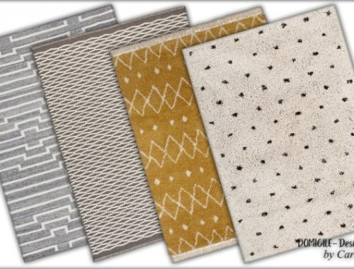 Ghomari livingroom pillows & rugs at DOMICILE Design TS4