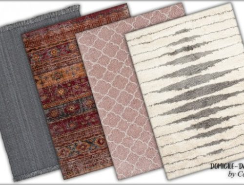 Ghomari livingroom pillows & rugs at DOMICILE Design TS4