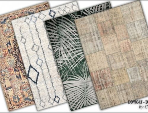 Ghomari livingroom pillows & rugs at DOMICILE Design TS4