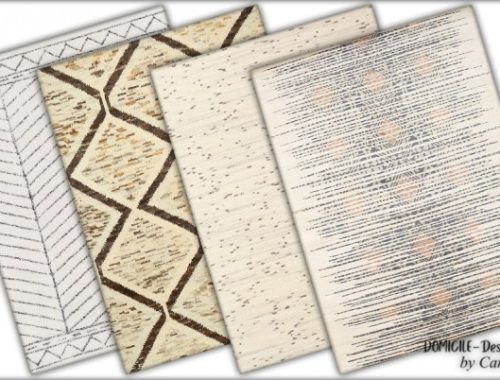 Ghomari livingroom pillows & rugs at DOMICILE Design TS4