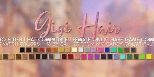 GIGI HAIR at Candy Sims 4