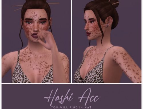 GIGI HAIR VERSION 2 + HASHI ACC at Candy Sims 4