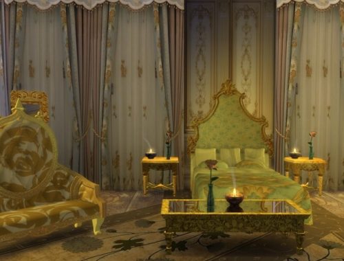Gilded Bed Headboard Venetian Style at Anna Quinn Stories