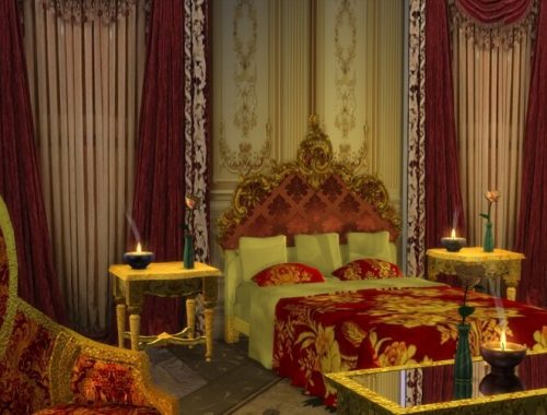 Gilded Bed Headboard Venetian Style at Anna Quinn Stories