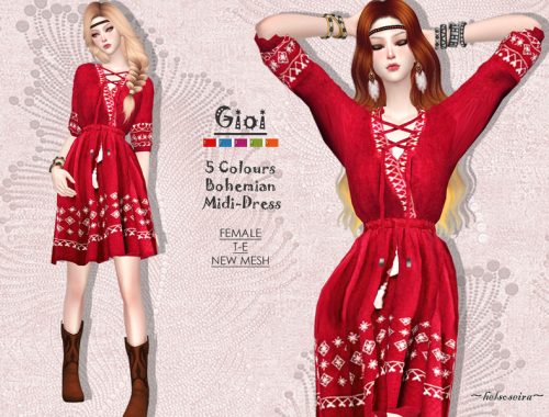GIOI - Bohemian Midi Dress