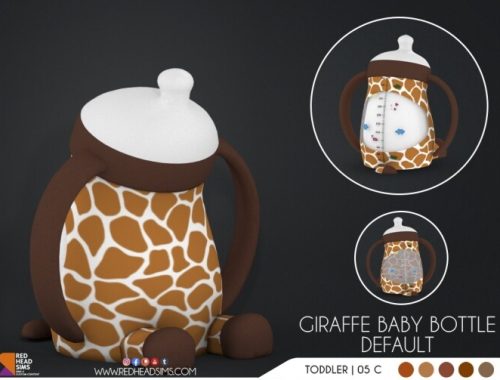 GIRAFFE PACIFIER + BABY BOTTLE DEFAULT at REDHEADSIMS
