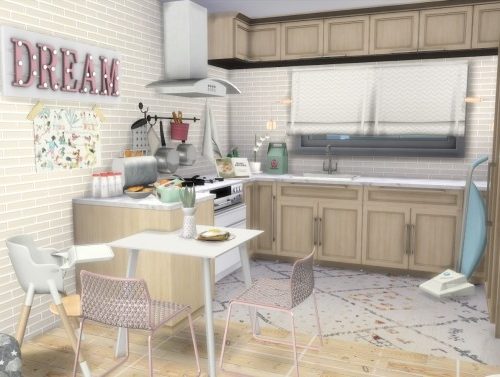 GIRL MOM APARTMENT WITH TWO KIDS at Dinha Gamer
