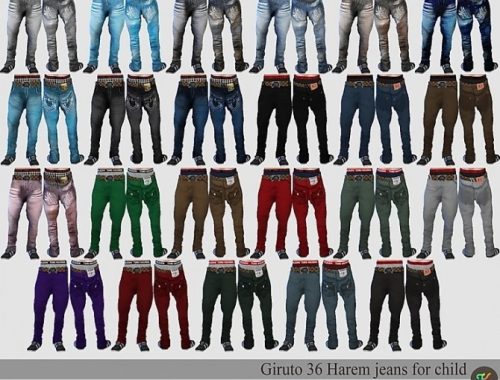 Giruto 36 harem jeans for child at Studio K-Creation