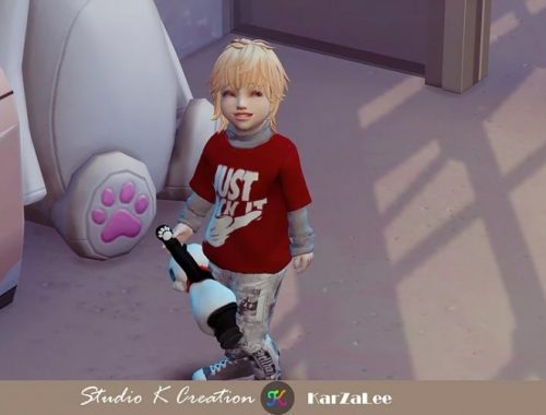 Giruto 72 Vintage layered tee for toddler at Studio K-Creation