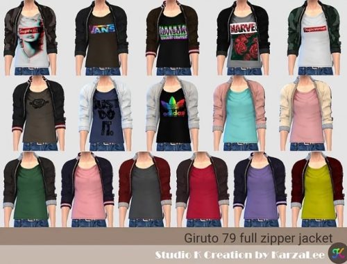 Giruto 79 full zipper jacket at Studio K-Creation