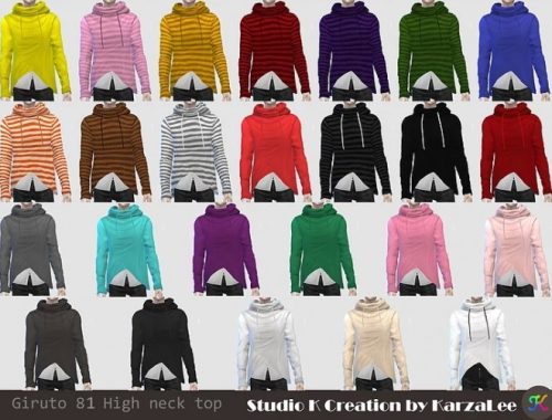 Giruto 81 High neck top at Studio K-Creation