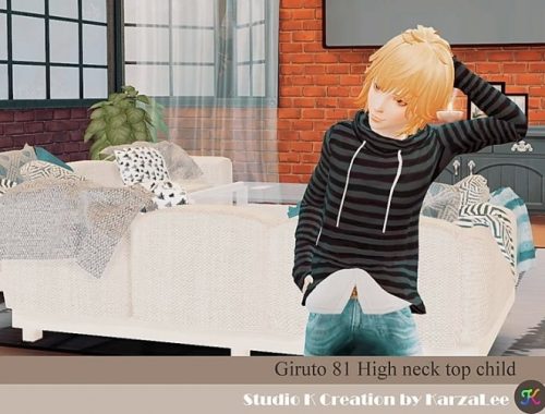 Giruto 81 high neck top for boys at Studio K-Creation