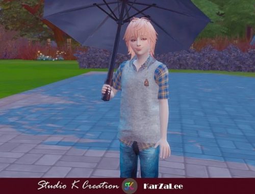 Giruto58 Knitted Vest Shirt for kids at Studio K-Creation