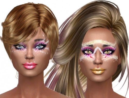 Glitter face paint at Trudie55