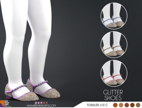 GLITTER SHOES KIDS + TODDLER at REDHEADSIMS