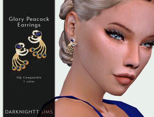 Glory Peacock Earrings