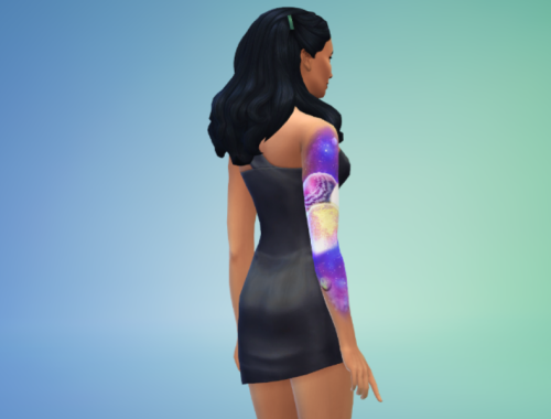 Glowing Galaxy Tattoo
