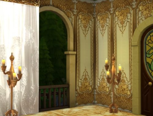 Gold panels at Anna Quinn Stories