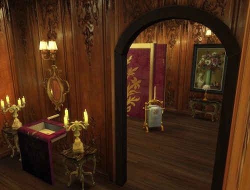 Golden Leaf Walls Set at Anna Quinn Stories
