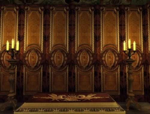 Golden Leaf Walls Set at Anna Quinn Stories