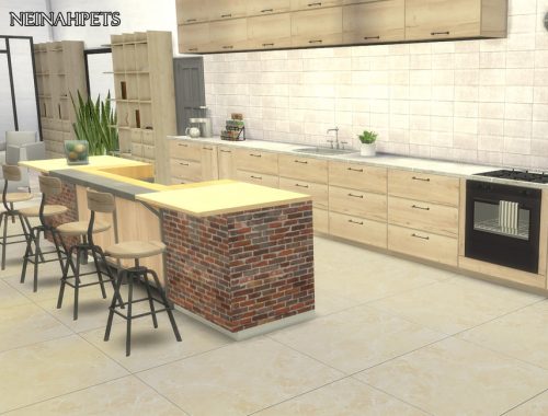 Golden Marble Tile Flooring