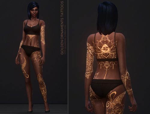 Golden Ornaments tattoos