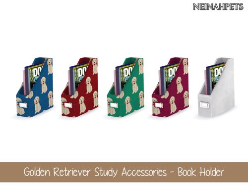 Golden Retriever Study Accessories Collection {MESH REQUIRED}