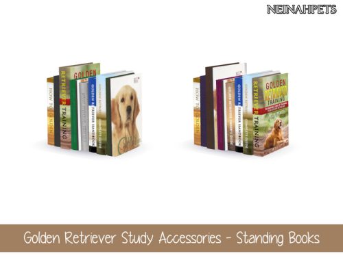 Golden Retriever Study Accessories Collection {MESH REQUIRED}