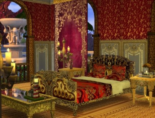 Golden World Set, Bed & End Table at Anna Quinn Stories