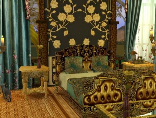 Golden World Set, Bed & End Table at Anna Quinn Stories