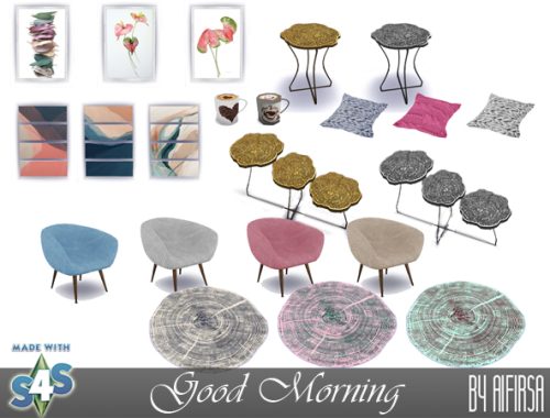 Good Morning set of furniture and decor at Aifirsa