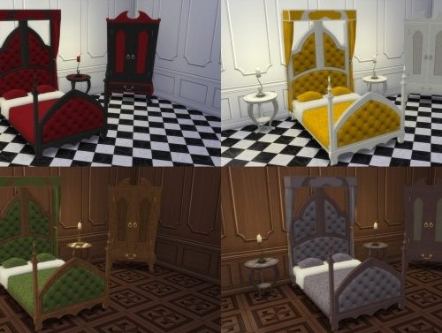 Gothic Bedroom from TS2 by TheJim07 at Mod The Sims