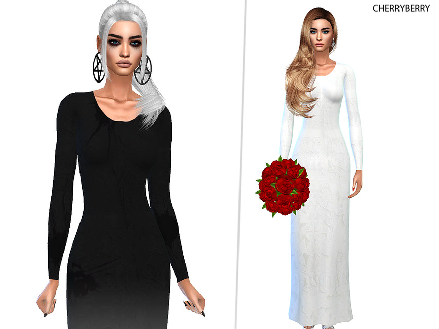 Gothic Bride - Wedding Dress - The Sims 4 Catalog