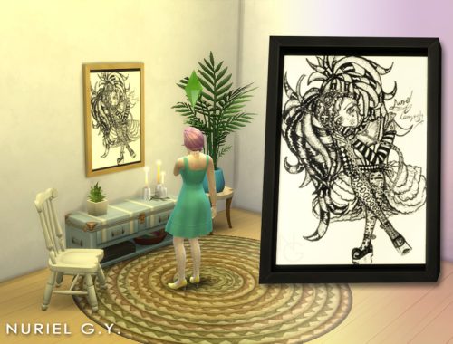 Gothic Lolita painting