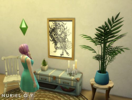 Gothic Lolita painting