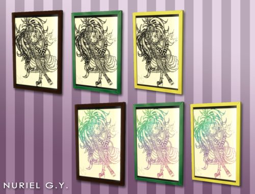 Gothic Lolita painting