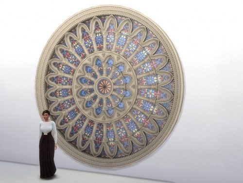 Gothic Rose Window by TheJim07 at Mod The Sims