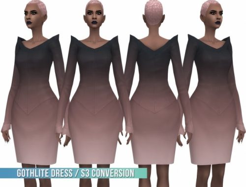 Gothlite Dress S3 Conversion at Busted Pixels