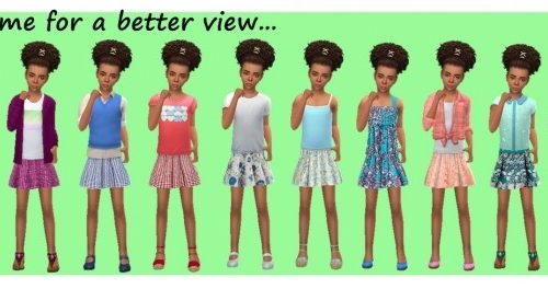 GP03 SKATER SKIRT (CF) at Sims4Sue