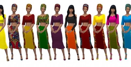GP04 RUCHED SKIRT at Sims4Sue