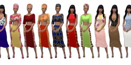 GP04 RUCHED SKIRT at Sims4Sue